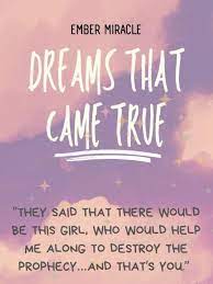 The Dreams That Came True Novel