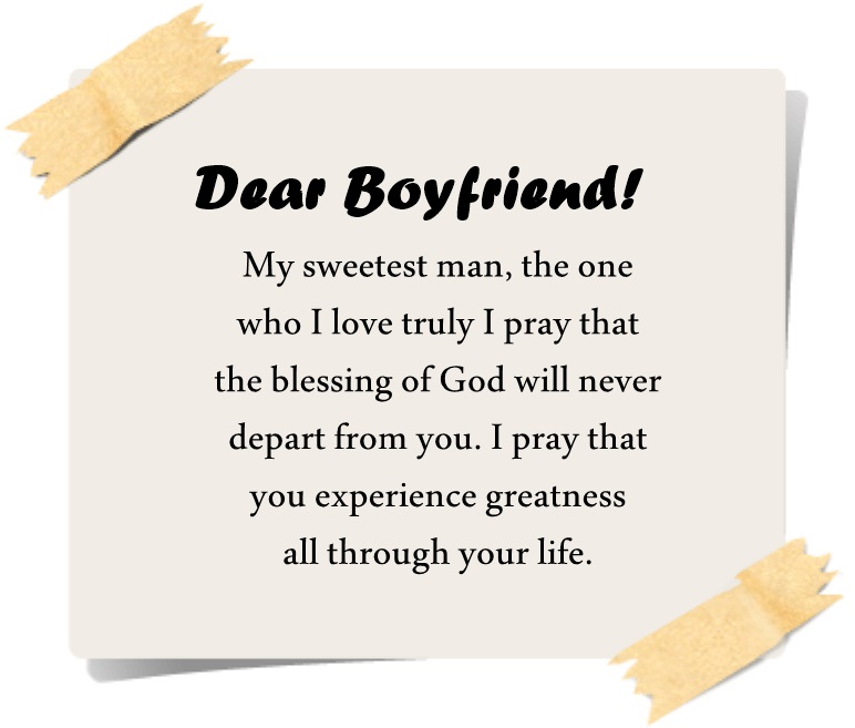 My Powerful Prayer for boyfriend message
