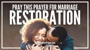 prayer for marriage restoration