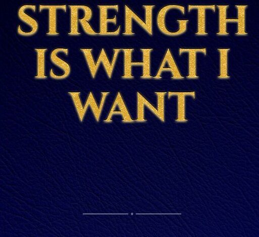 Strength is What I Want Novel